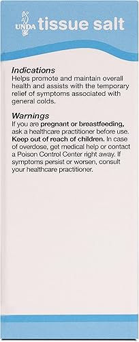 Miniatura 4 de UNDA Natrium Muriaticum 6X (sal) | Remedio homeopático ayuda a mantener un equilibrio hídrico saludable y aliviar temporalmente los síntomas de los