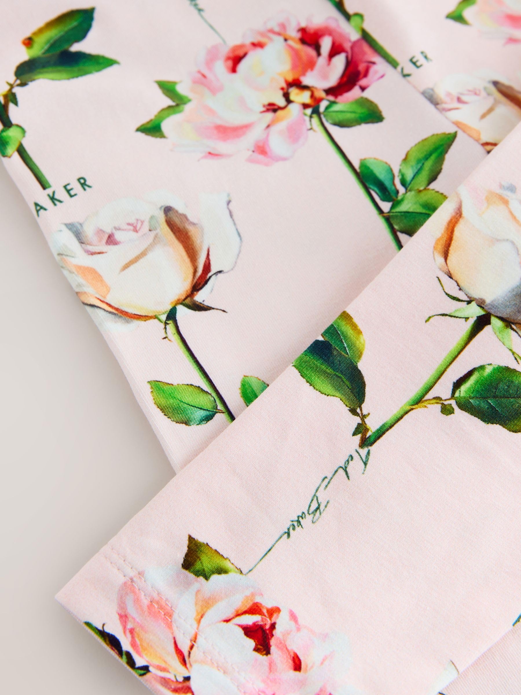 Młodsze dziewczynki Komplet 2-częściowy Baker by Ted Baker: bluza z kokardką i siateczkowym rąbkiem i legginsy