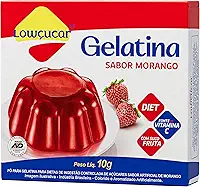 Lowcucar Gelatina Zero Morango 10G