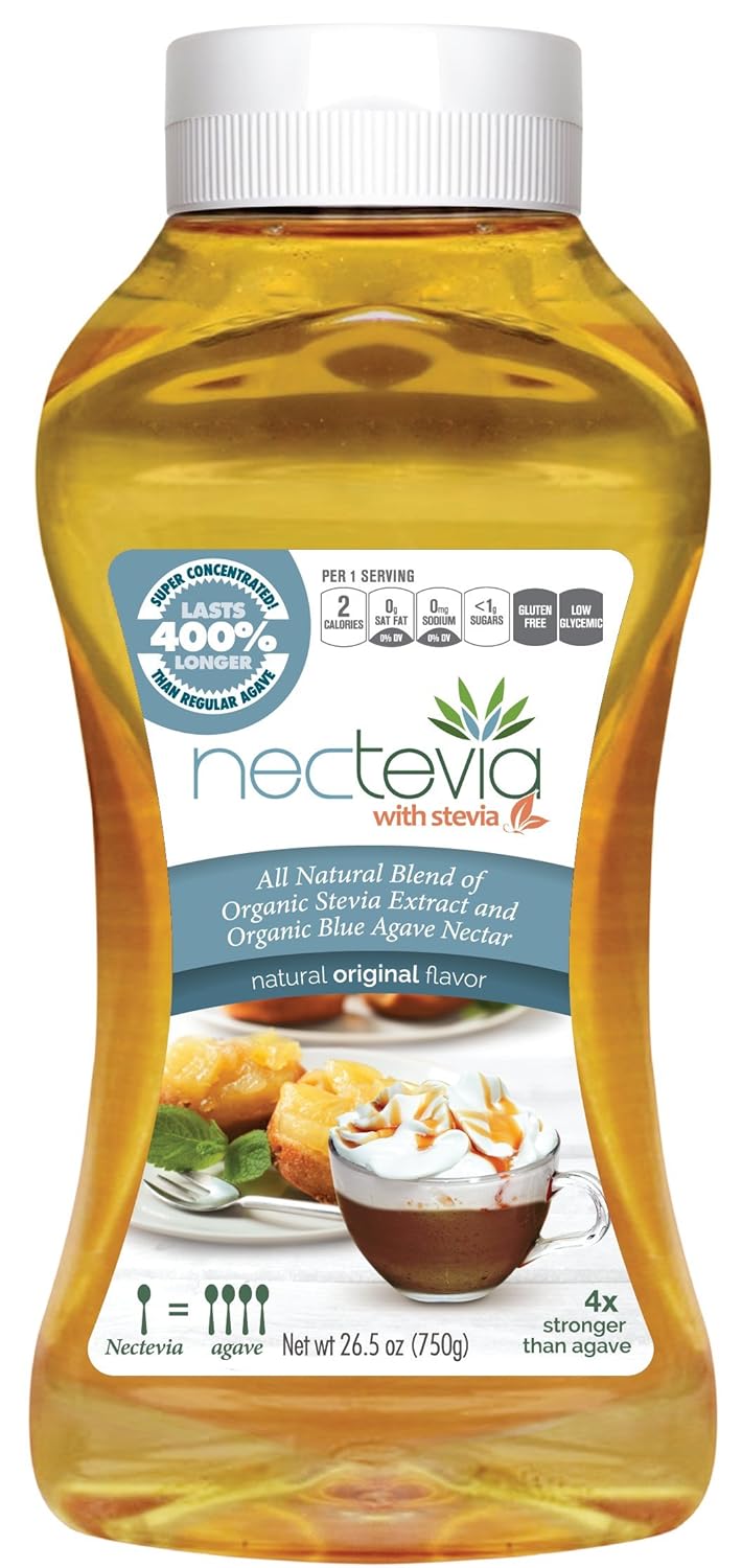 Nectevia Original - Stevia Infused Agave Nectar, 2 Pack