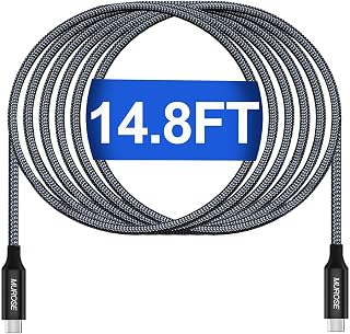 MUROSE USB C Cable 100W 14.8FT,Nylon Braid USB C to USB C Cable, Type C Charging Cable Fast Charge Cord Supports USB 3.0 5Gbps Data Transfer 4K Display for Most USB C Devices