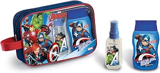 Avengers Neceser Infantil, Contiene Eau de Toilette 50 Vap mas Gel Champu 2 en 1 de 200 ml Lorenay Avengers 200 ml