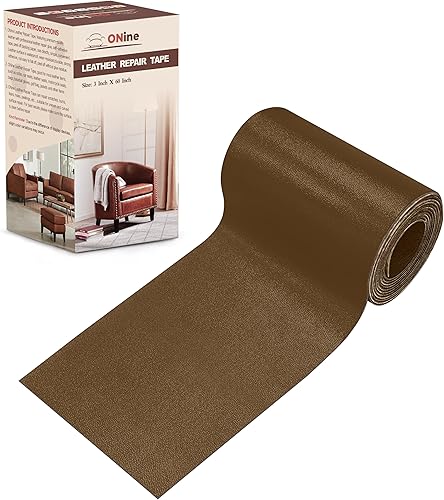Miniatura 69 de ONine - Parche de reparación de cuero, cinta de reparación de cuero, parche de reparación de cuero de 12 x 48 pulgadas para muebles, kit