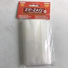 Zip Zag Bags 25x One Ounce Zipper Bags (6 5/8 x 6 3/8") – Resealable, Reusable, Airtight, Odor Control Storage for Herbs, Spices & More | Washable, Food Safe, Freezer Safe
