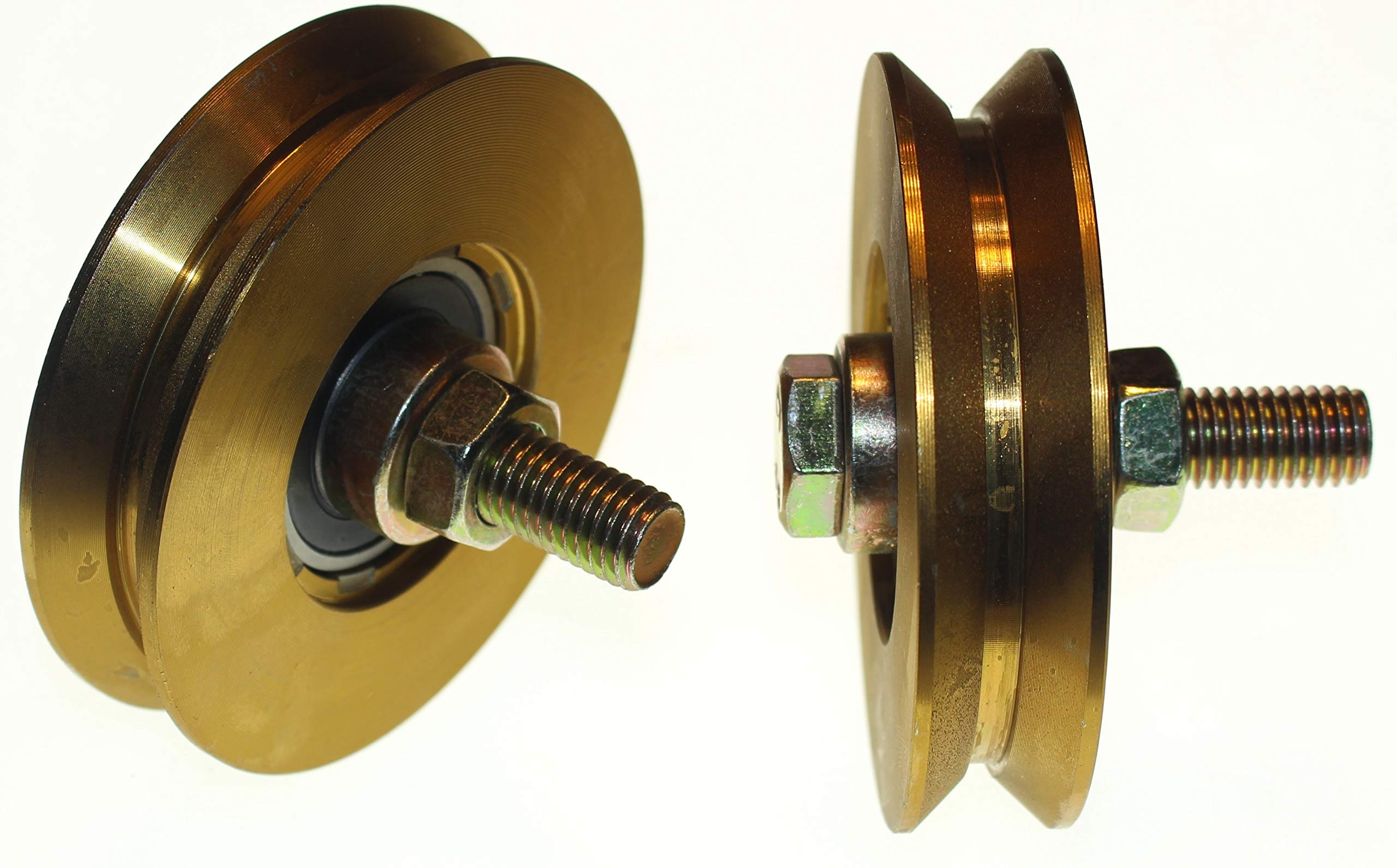 V Groove Gate Wheel V89-12 - Diamètre : 89 mm - Tige : 12 mm.