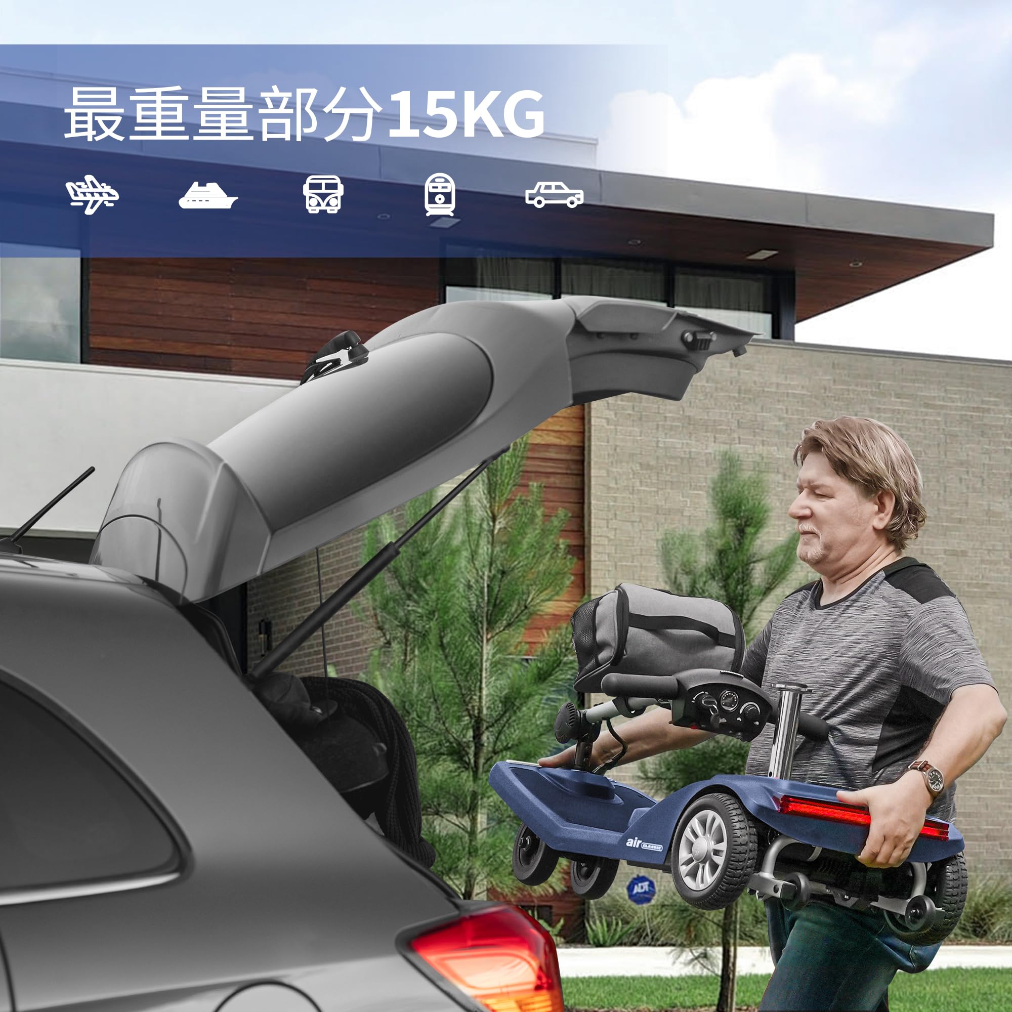 Amazon | 【免許不要＆航空機持ち込み可】電動車いす シニアカー 電動