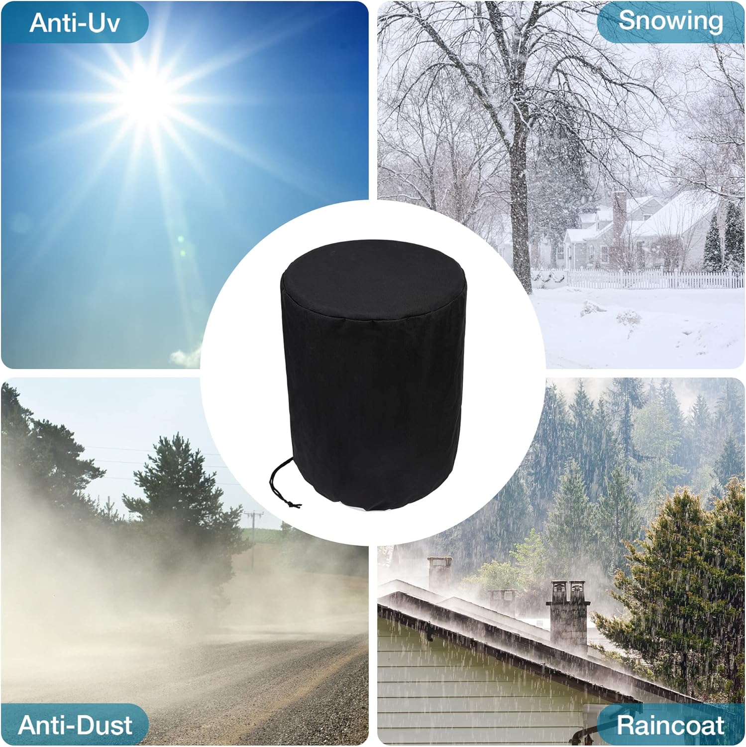 Stanbroil Propane Tank Cover with Side Stable Tabletop Feature for Standard 20lb Tank Cylinder, Waterproof and UV Resistant Gas Cylinder Cover