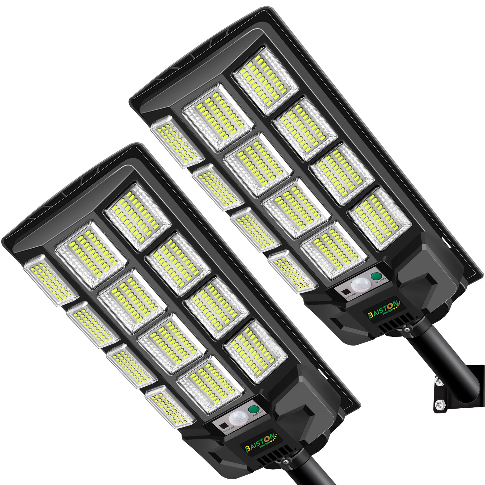 Baiston Solar Street Lights Outdoor：6000LM High Brightness sold price at auction in Canada