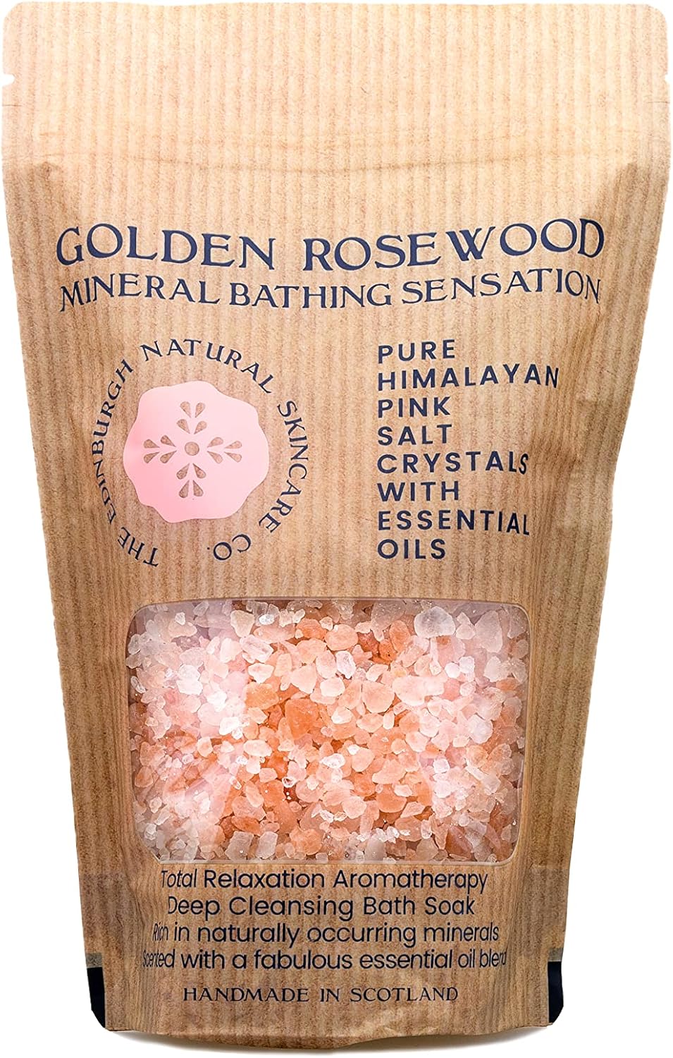 Pink Himalayan Bath Salt Crystals, 500 g (Pack of 1)