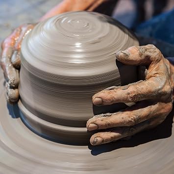 Activa Blackjack Earthenware Low Fire Clay, 25lb (11.3kg) - Natural Clay for Kiln Firing | Perfect for Creating Flower Pots, Sculptures, Arts & Crafts