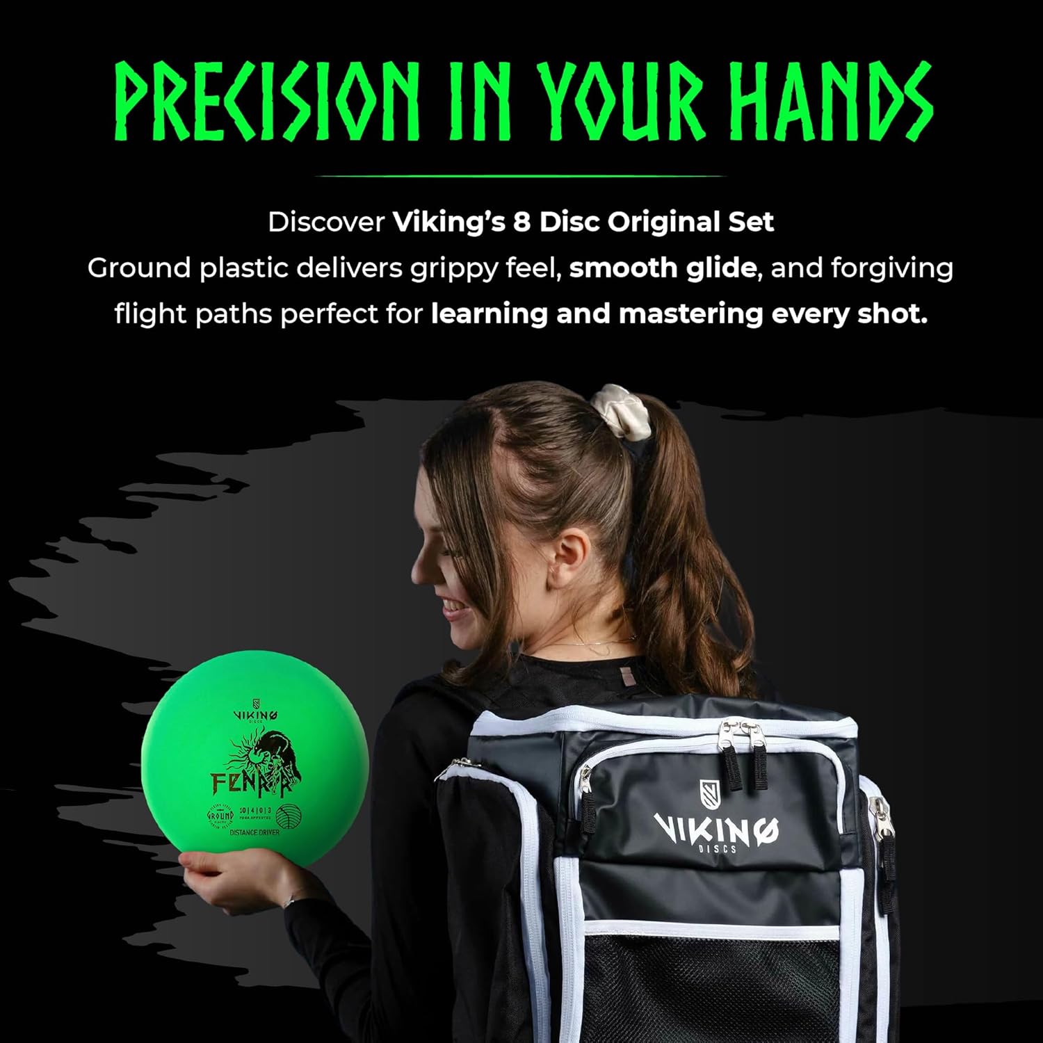 Viking Discs Original Disc Golf Set - 8 Disc Golf Discs for Any Distance, PDGA Approved - Putter, Mid-Range, Fairway Driver, Distance Driver – Disc Set for Beginners and Professional