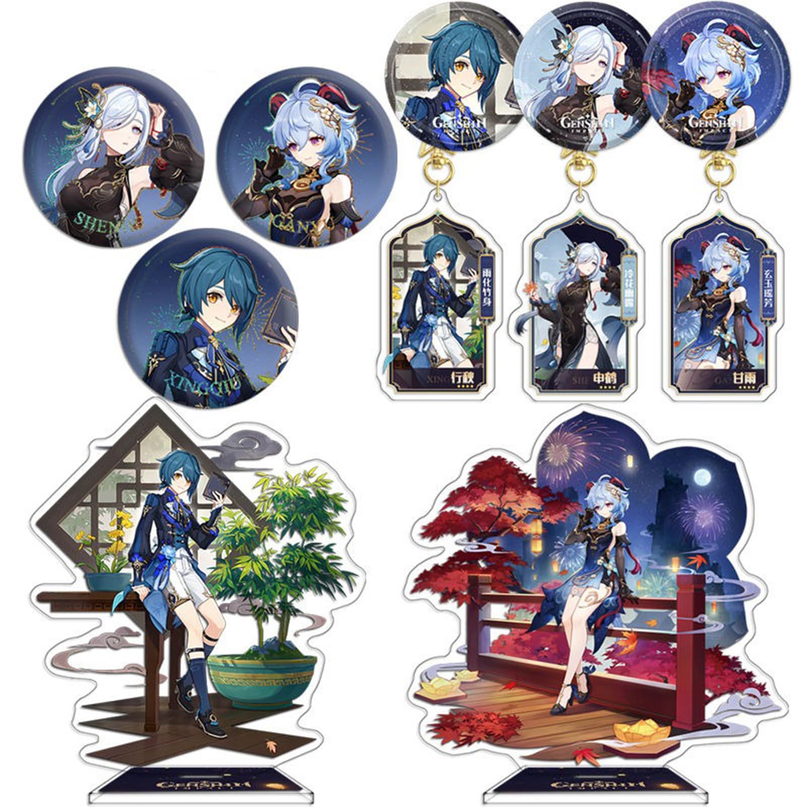 原神 甘雨 グッズ4点セット 新発売【原神 × 喜茶】HEYTEA コラボグッズ 第二弾 中国期間限定 甘雨