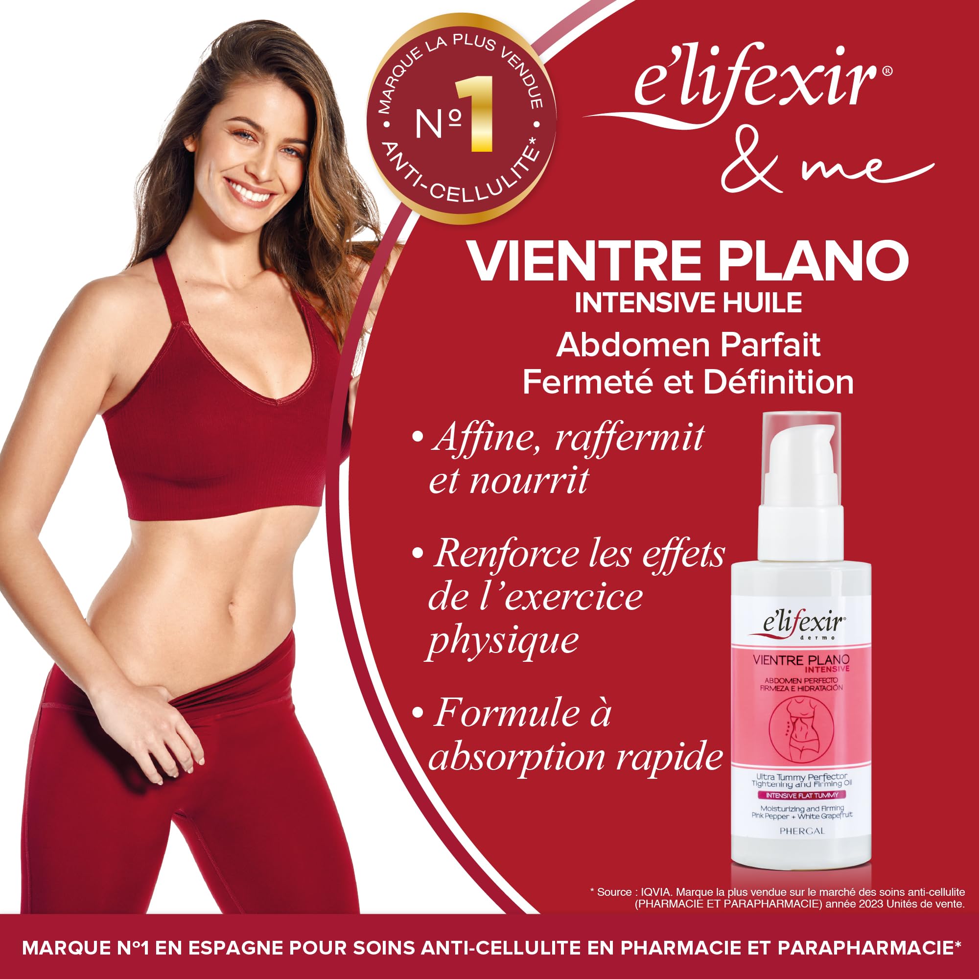 Image secondaire de Huile Remodelante Ventre Plano E'LIFEXIR - 100 ml
