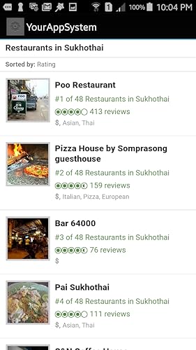 Restaurants in Sukhothai, Thailand!