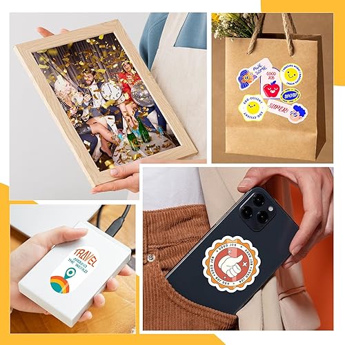 Vista 29 de TECKWRAP Hojas laminadas holográficas para calcomanías, hojas laminadas de vinilo autoadhesivas, papel adhesivo holográfico, vinilo transparente