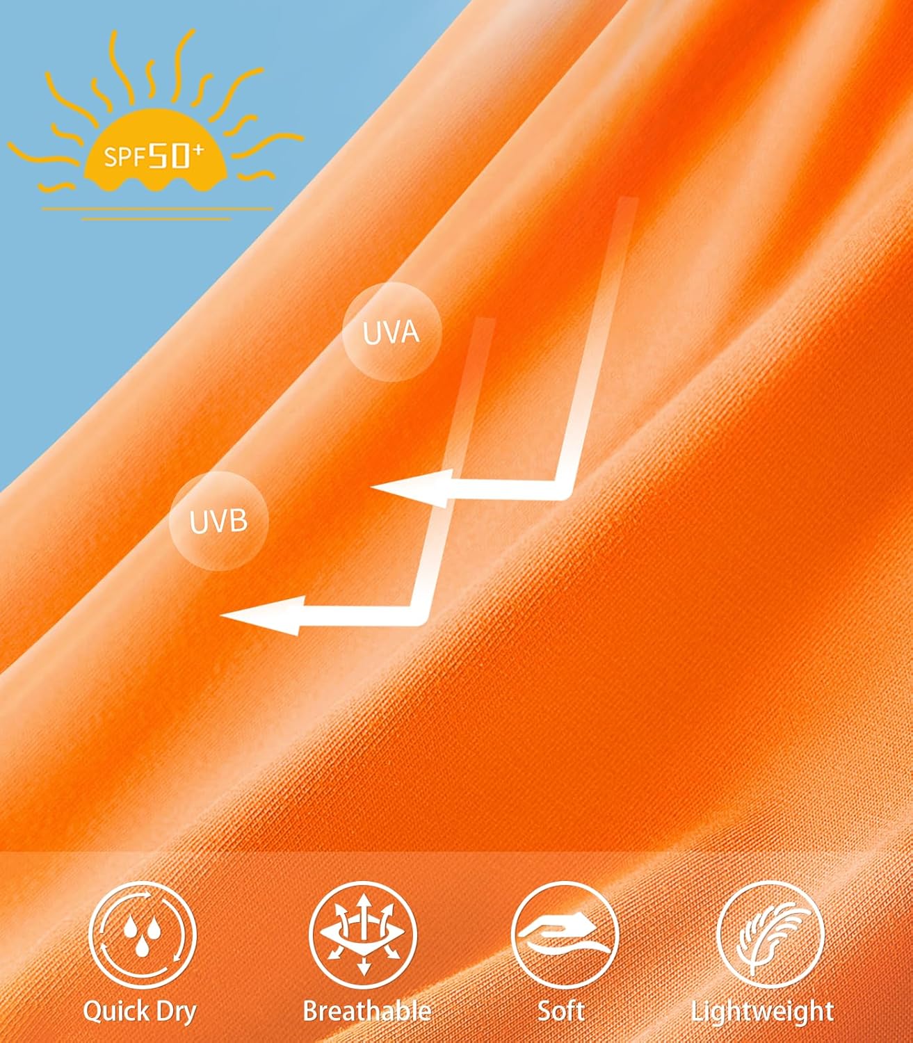 NORTHYARD Men's Sun Protection Shirts UPF 50+ Long Sleeve Swim Rash Guard Shirt Running Workout Athletic Hiking UV Fishing - Image 5