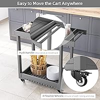 Vista 5 de Senfot Carrito utilitario resistente, (gris)