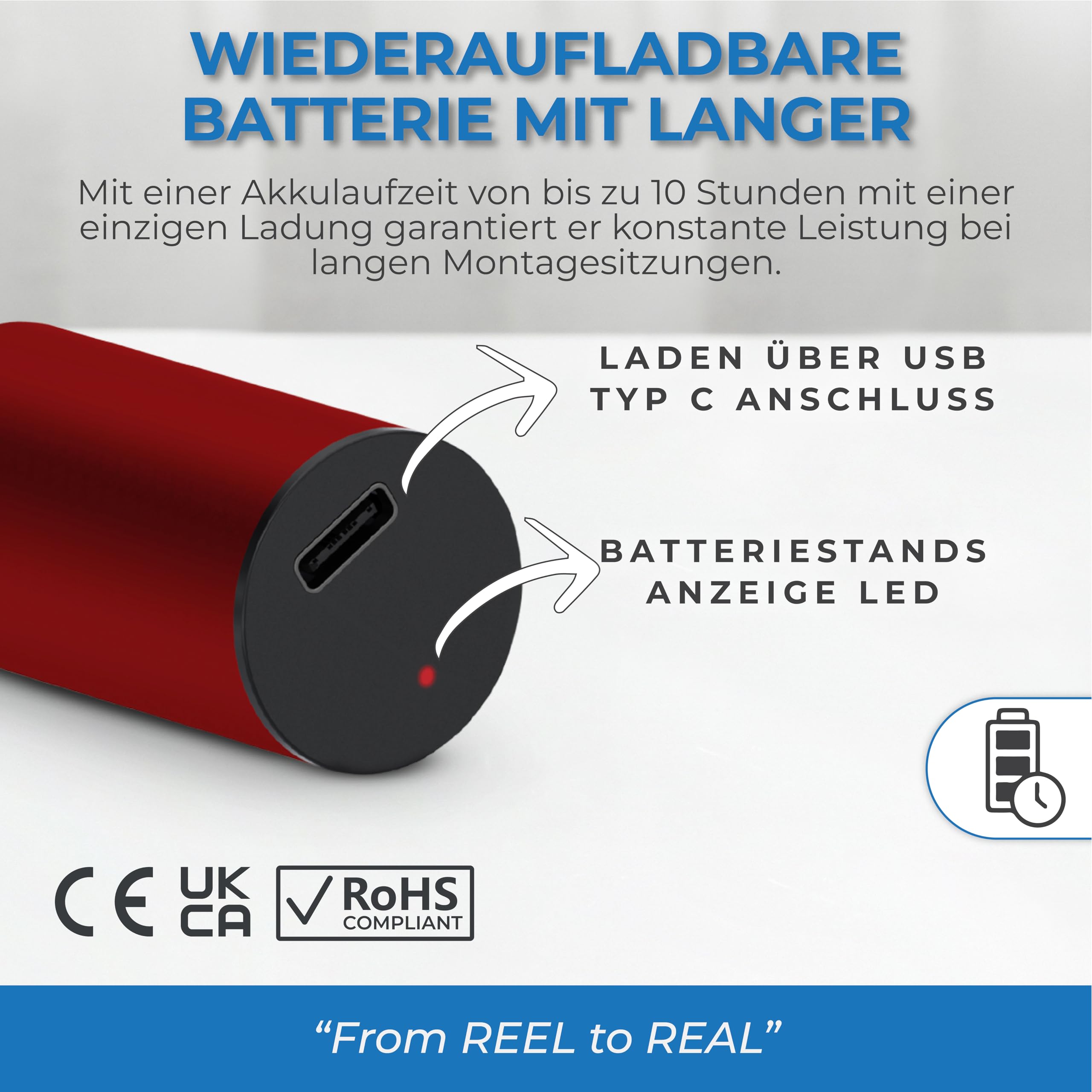 Wiederaufladbarer ESD Vakuum Pickup Stift für IC Bauteilbestückung und SMD Chip Rework, mit 3 Saugnäpfen, 6 austauschbaren Düsen, Aluminiumgehäuse, USB-C-Anschluss und bis zu 10 Stunden Akkulaufzeit