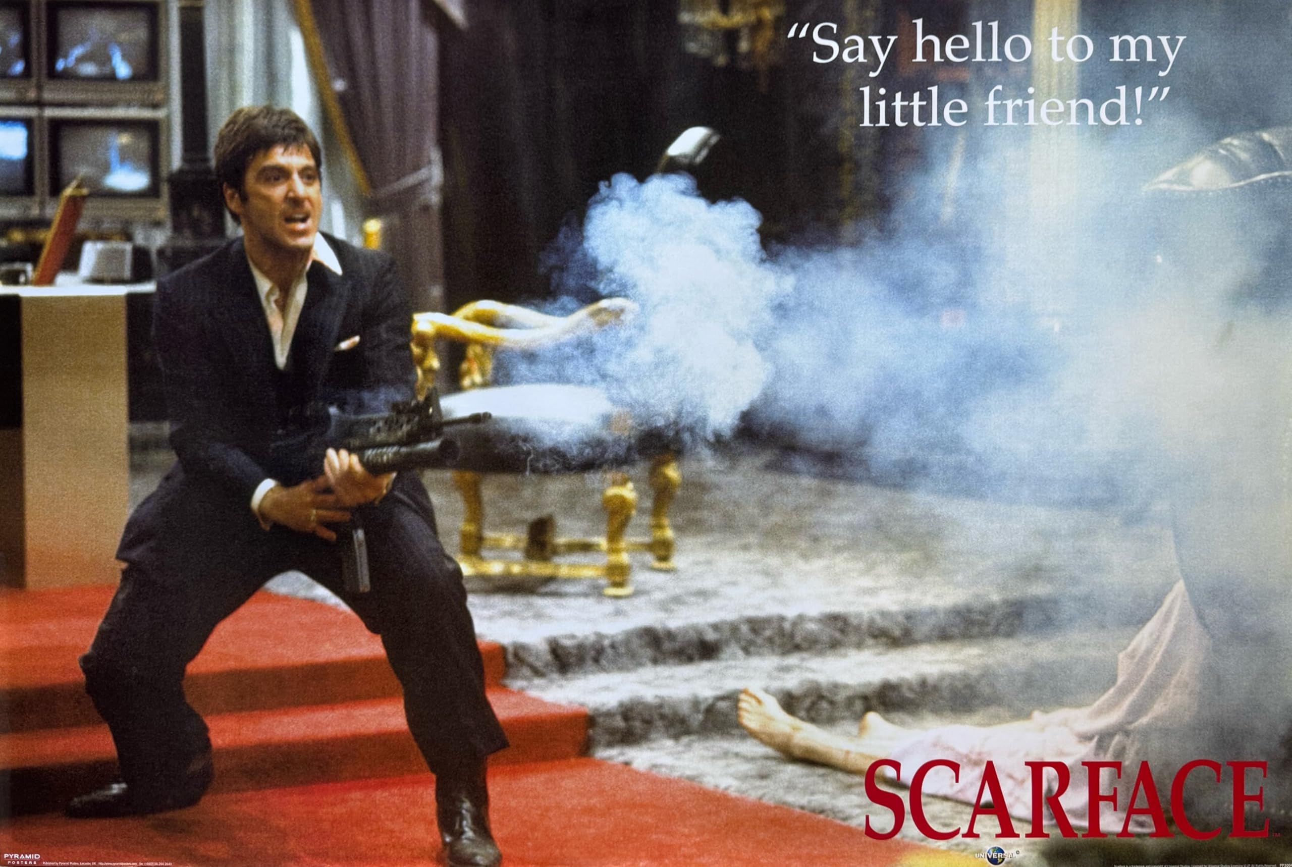 Générique Scarface – Say Hello To My Little Friend Poster Print – 61X91 Cm