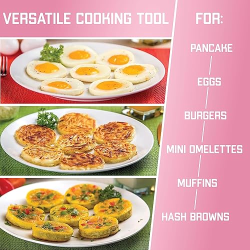 Miniatura 7 de Molde de silicona antiadherente para panqueques  Molde para panqueques de 7 círculos  Molde de silicona para panqueques  Anillos de silicona para