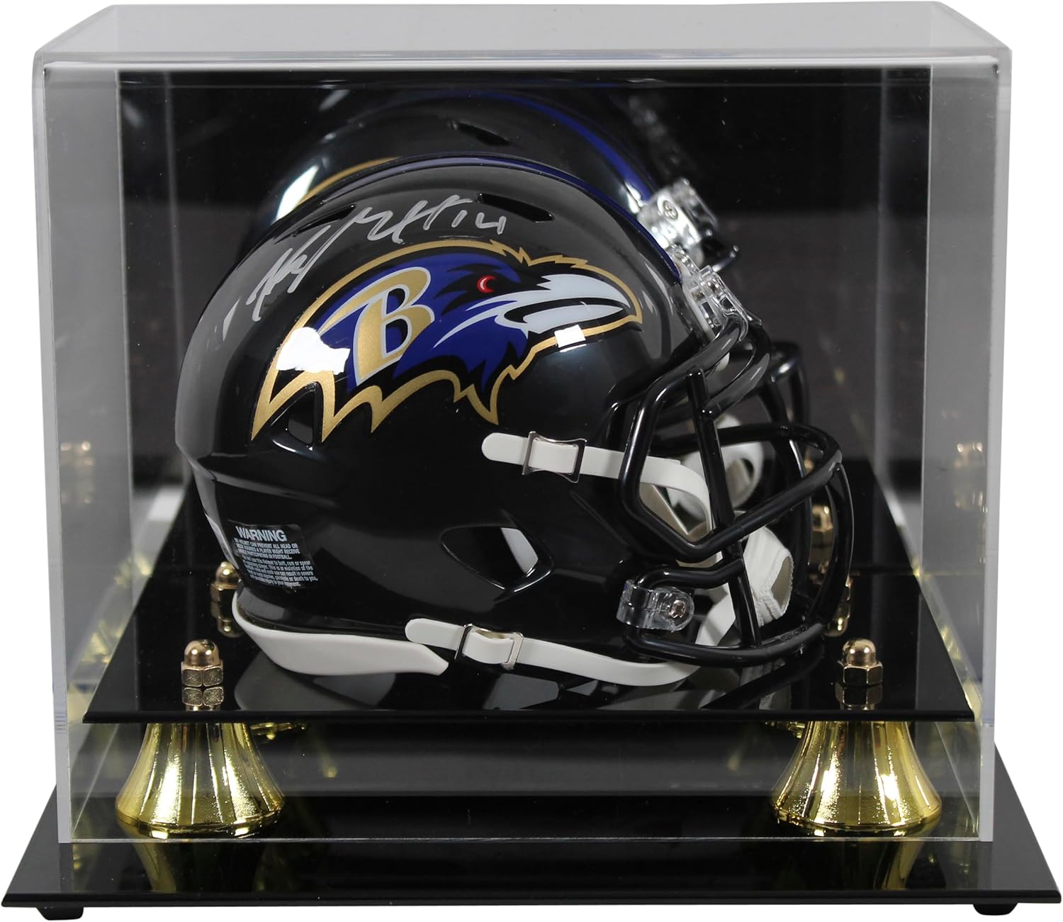 Ravens Kyle Hamilton Authentic Signed Speed Mini Helmet W/Case BAS Witnessed