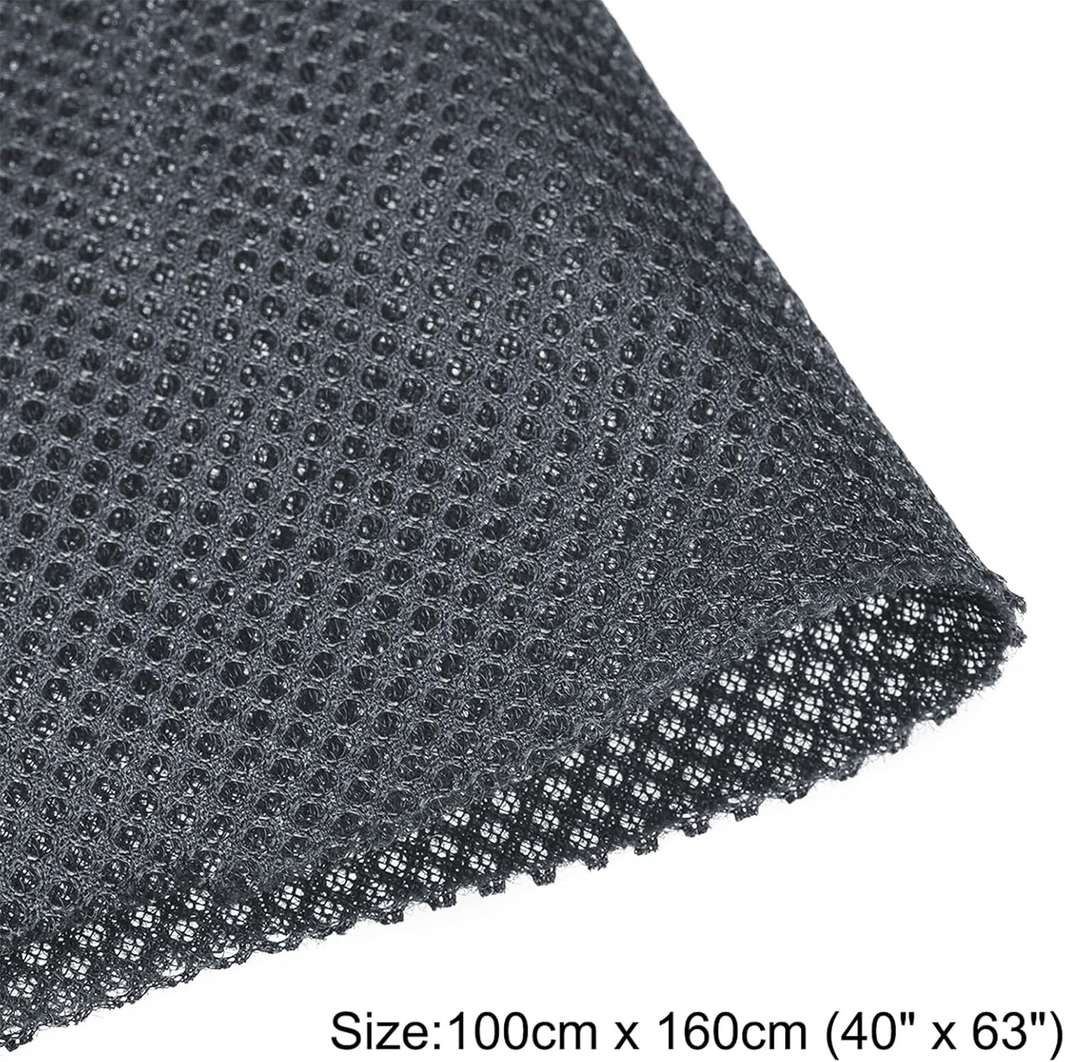 MECCANIXITY Speaker Grill Cloth Black 40" x 63" Stereo Mesh Fabric Protective for Home Speaker Repair with 40" x 63" Dustproof Cloth Dark Grey 2 Pack