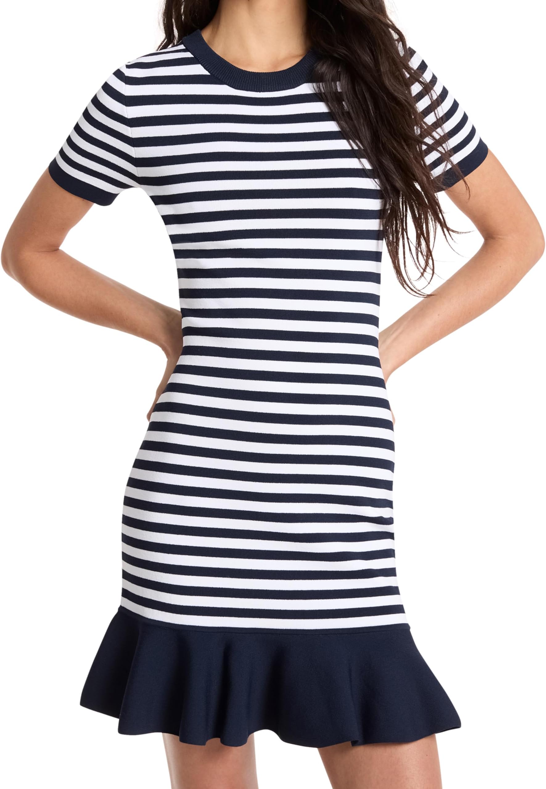 Women's Stripe Flare Mini Dress
