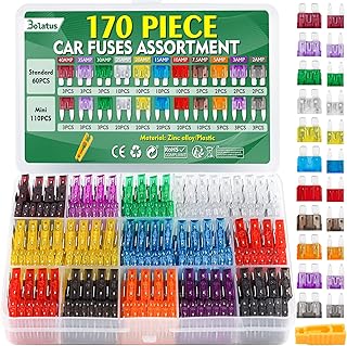 170 Pcs Fusible Voiture, 110 Mini Fusible Auto + 60 Moyenne Fusible Automobile + Extracteur (2A 3A 5A 7.5A 10A 15A 20A 25A 30A 35A 40A) Fusibles pour Auto Moto Truck RV Camion