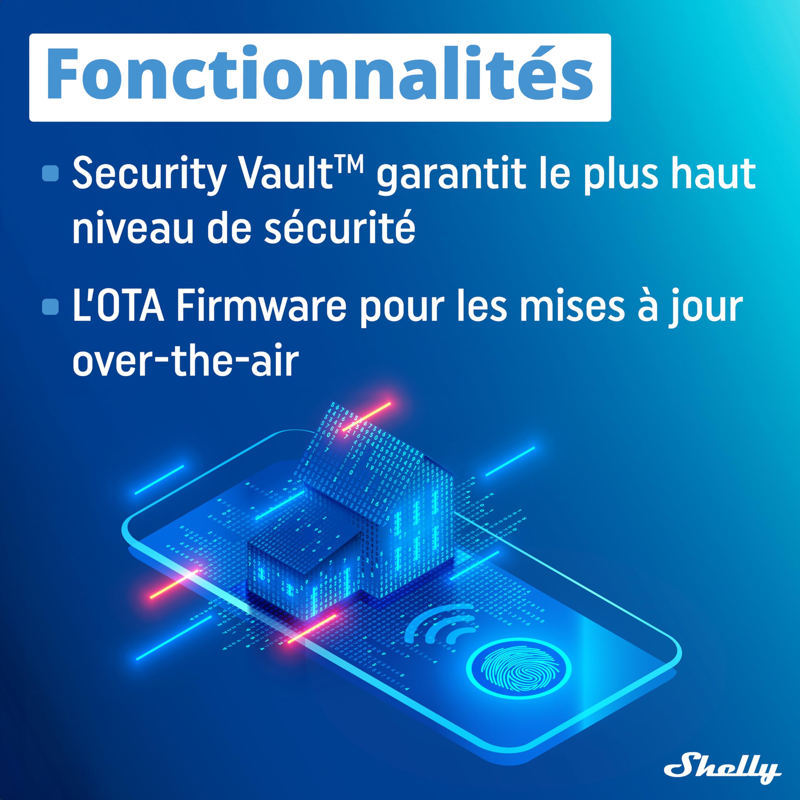 Shelly Wave 1PM - Module interrupteur sans fil Z-Wave 868,4 MHz, 1 canail - 16A, Compteur consommation électrique, Éclairage connecté, Passerelle Z-Wave requise, Horaires & Scenes intelligentes