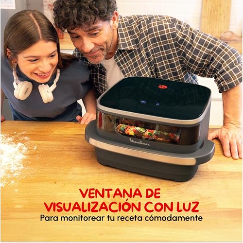 Moulinex Air Fryer, Extra Large Cooking Area, Large Basket, Up to 1 kg of French Fries, Compact Design, Extra-Crisp Technology, Port, Black, Easy Fry XL Surface, AL4018F0 - 9