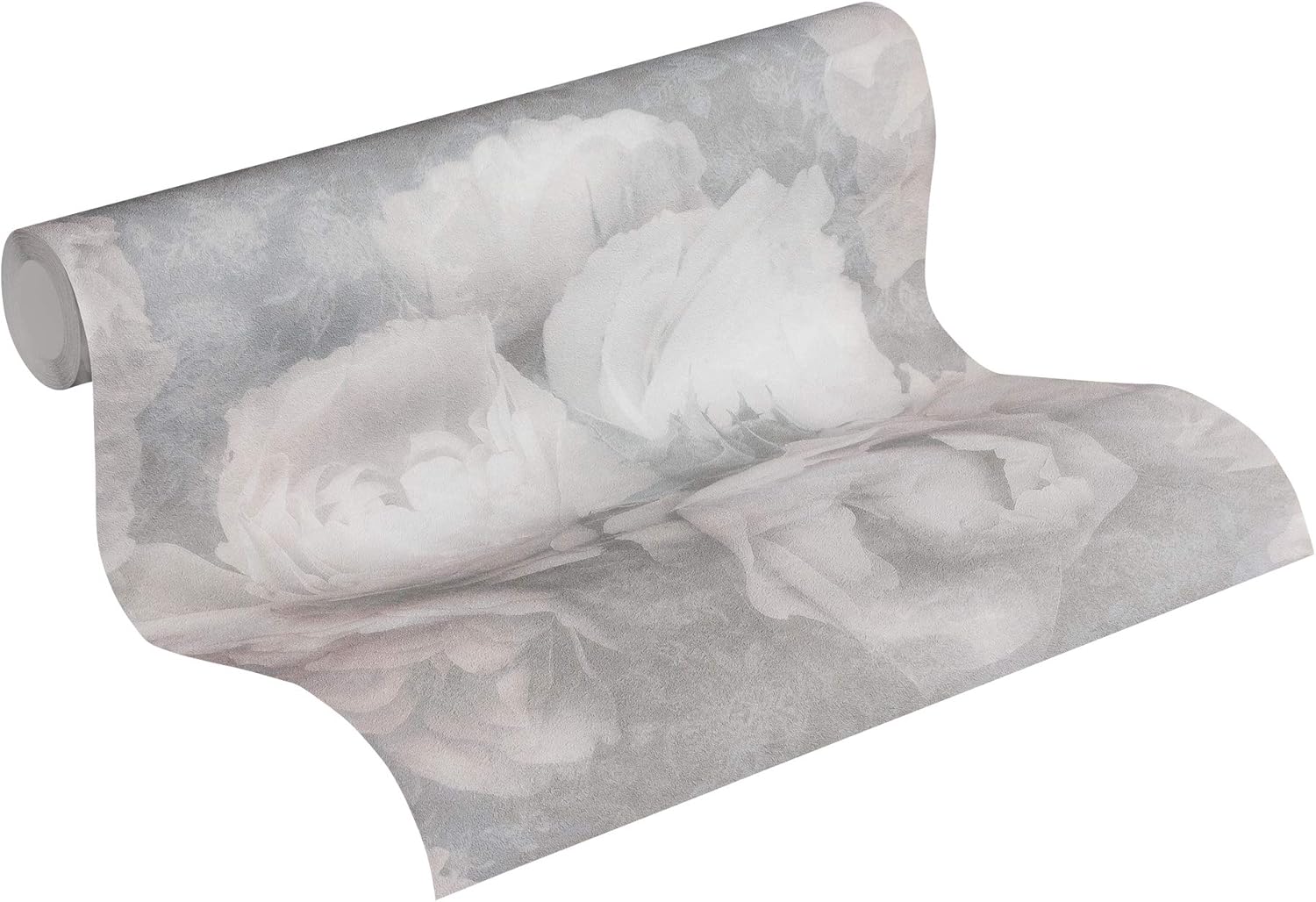 Floral Wallpaper Romantic Dream New Walls A.S. Création Non-Woven Wallpaper 10.05 m x 0.53 m Pink Grey White Made in Germany 373923 37392-3