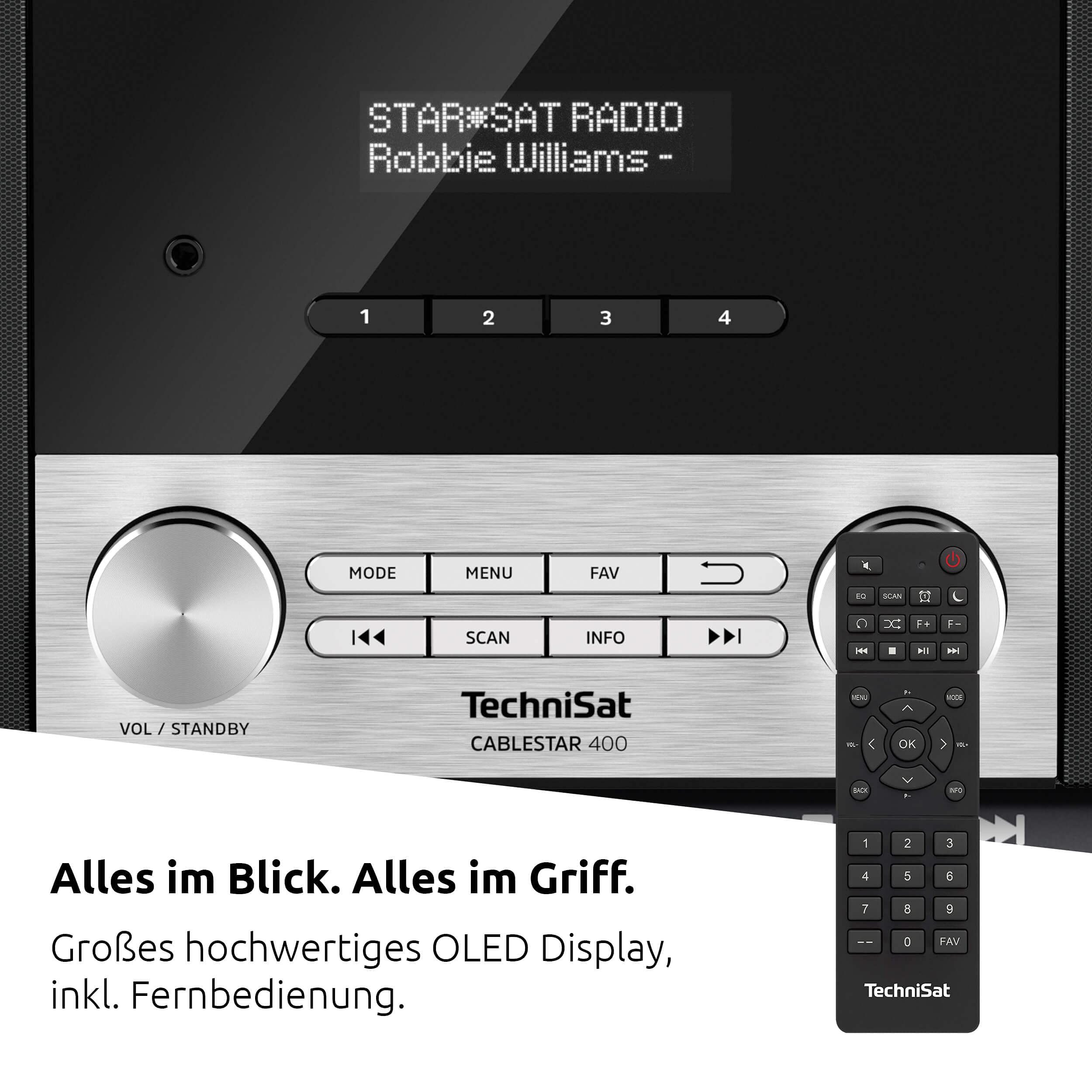 TechniSat CABLESTAR 400 - Stereoradio für Digitale Radioprogramme via Kabel