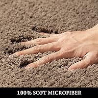 Vista 45 de MIULEE - Juego de 2 tapetes para baño, absorbentes, microfibra esponjosa y gruesa, con reverso antideslizante, lavable a máquina, para baño, ducha