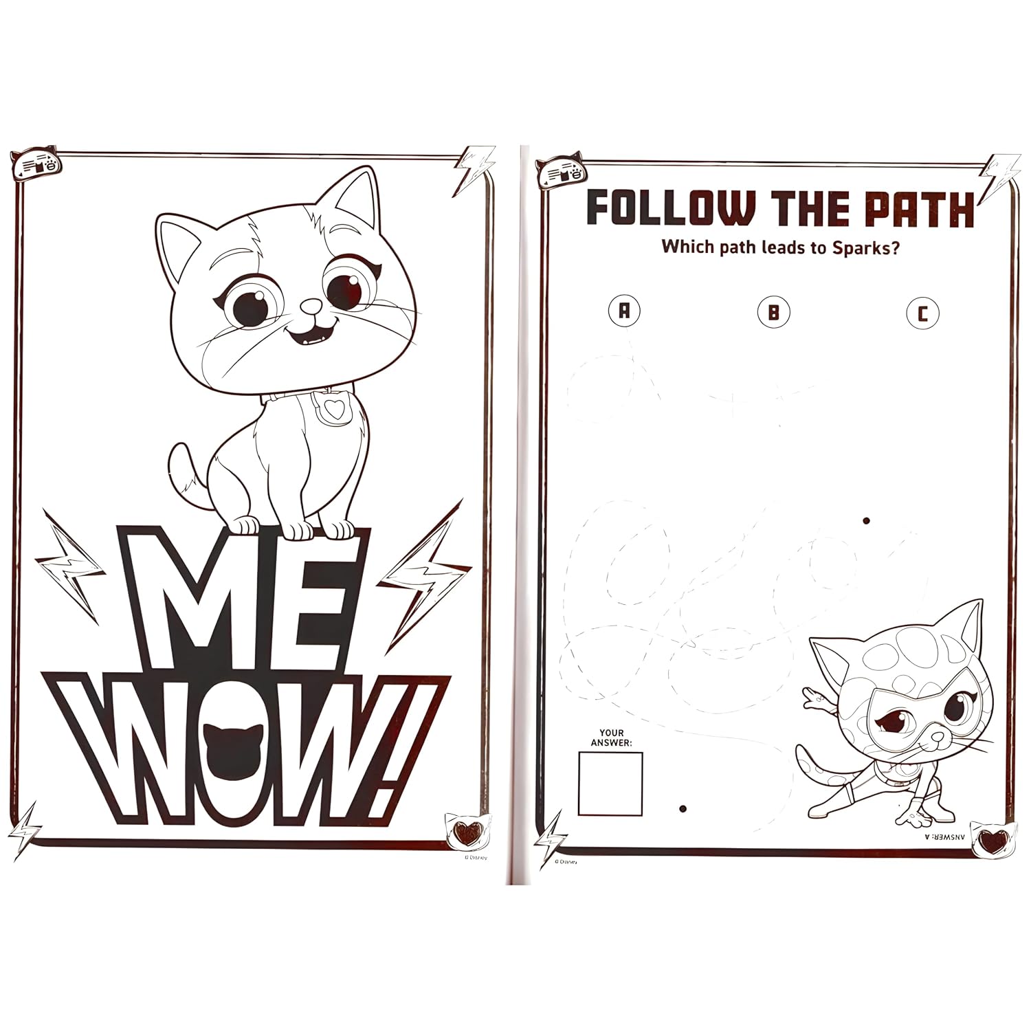 Bendon Super Kitties Coloring and Activity Book – 80 Pages, Tear & Share Sheets, Purple