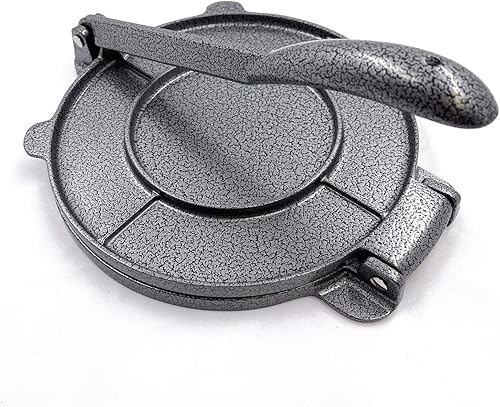 Vista 5 de XKH - Prensa de tortilla de cocina 8" de ancho 10" de aluminio con mango Maquina Para Hacer Tortillas Color Gris PN ET-COOK005-20-Gris
