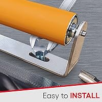 Vista 7 de Ultimation Rodillo recubierto de poliuretano resistente con soportes: rodillo transportador industrial para un manejo suave