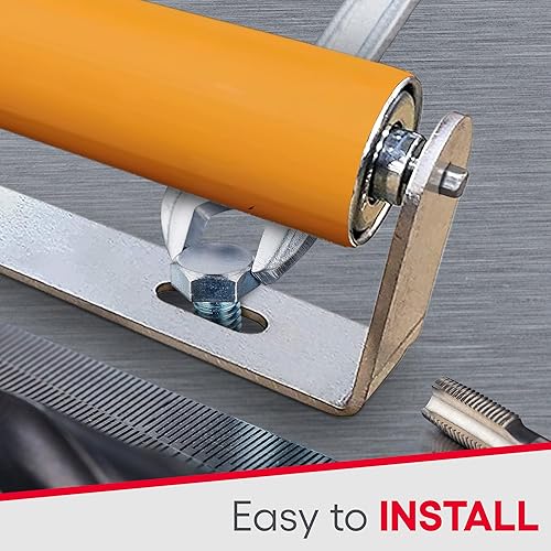 Miniatura 7 de Ultimation Rodillo recubierto de poliuretano resistente con soportes: rodillo transportador industrial para un manejo suave