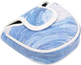 VGEBY Golfball Putter Headcover, Mallet Putter Head Cover with Magnetic Closure and Hand Painted Pattern