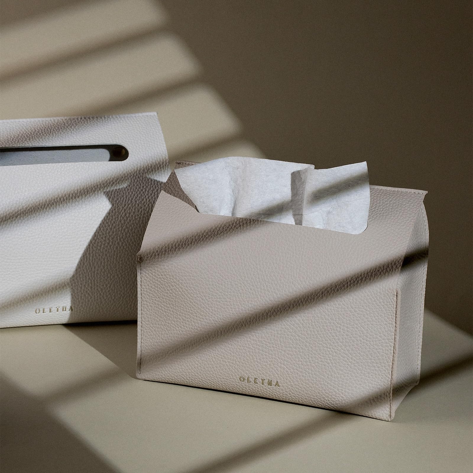 Hirano's Bazaar Handtuchbox-Abdeckung Aus PU-Leder – Stylisher Spender Für Kleenex Papierhandtücher