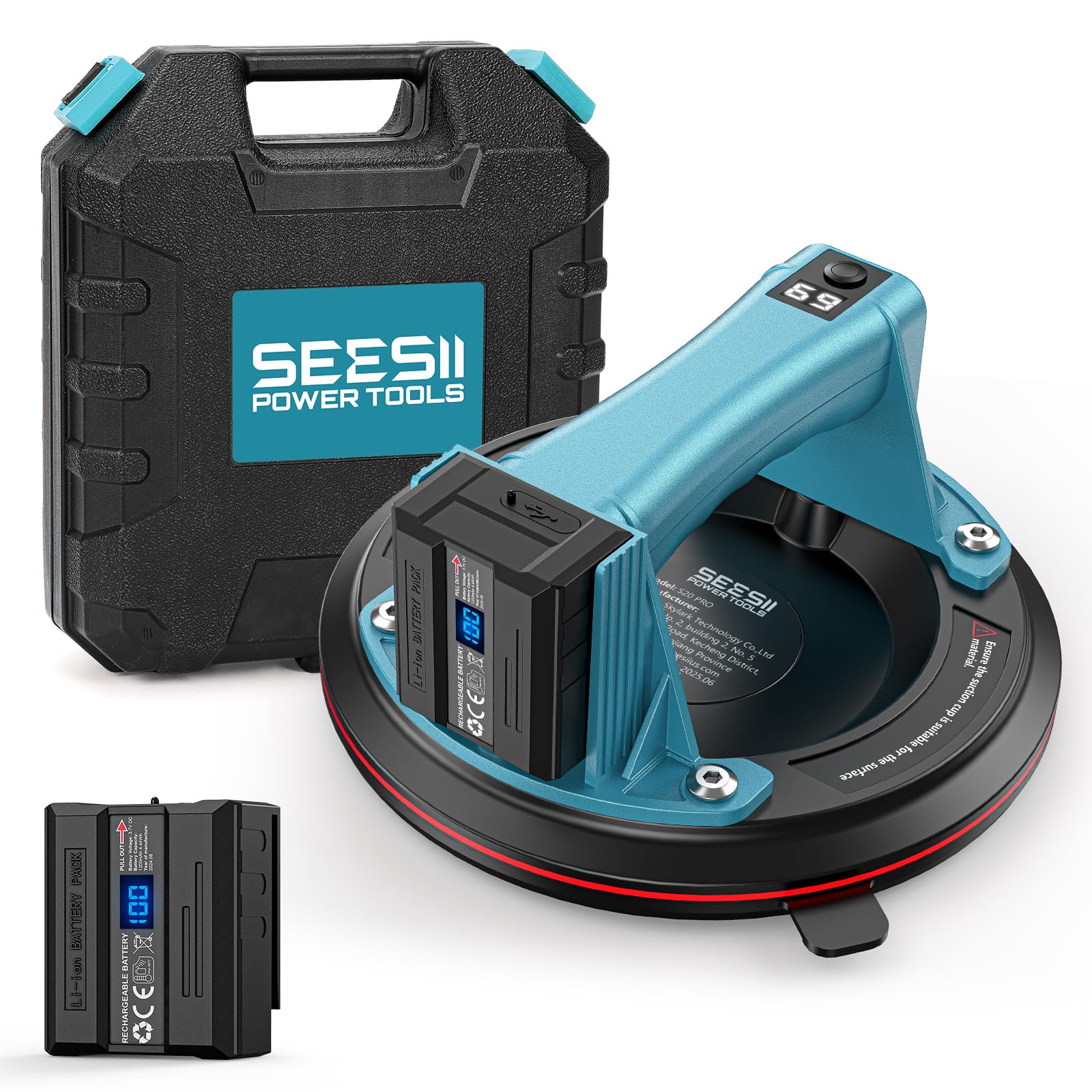 Electric Suction Cups - 600 LBS Glass Lift -10 Electric Suction Cups - 600 LBS Glass Lift -10