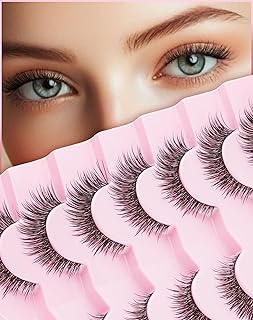 Pestañas postizas naturales de 0.555 pulgadas...