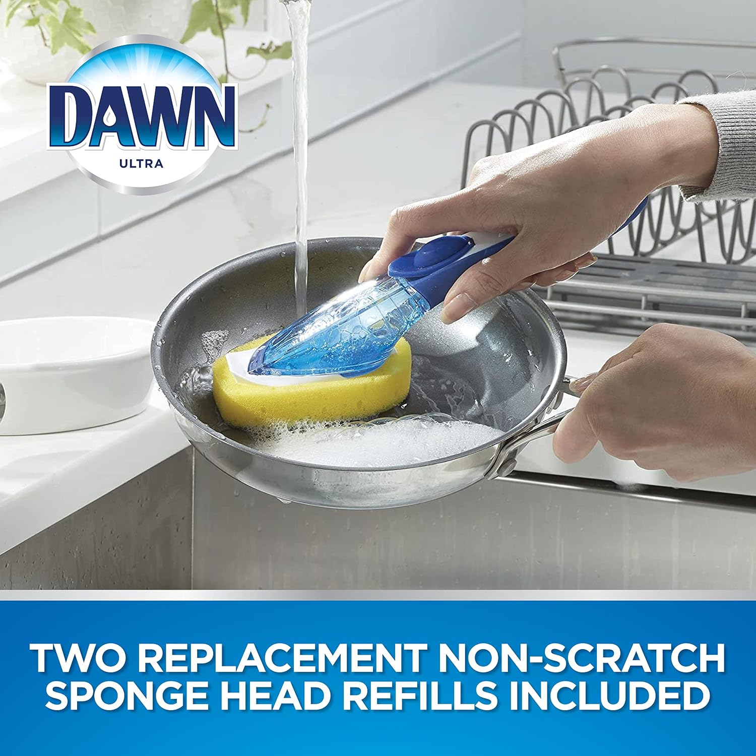 Dawn Mini Superfabric Sponge Refills for Soap Dispensing Dish Wand (2 Pack)