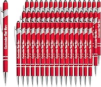 Vista 78 de Hasta 500 bolígrafos personalizados a granel con logotipo de mensaje de nombre comercial, bolígrafos grabados personalizados con lápiz óptico