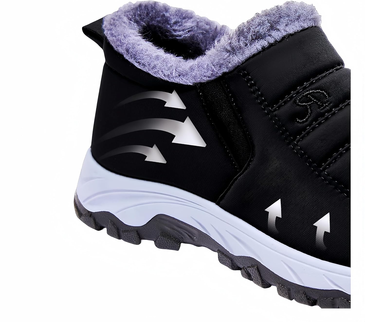 Men's Cotton-Padded Shoes Winter Thickened Couple Snow Boots Warm Cotton Boots Women's Waterproof Snow Boots Warm and Cozy Ankle Boots