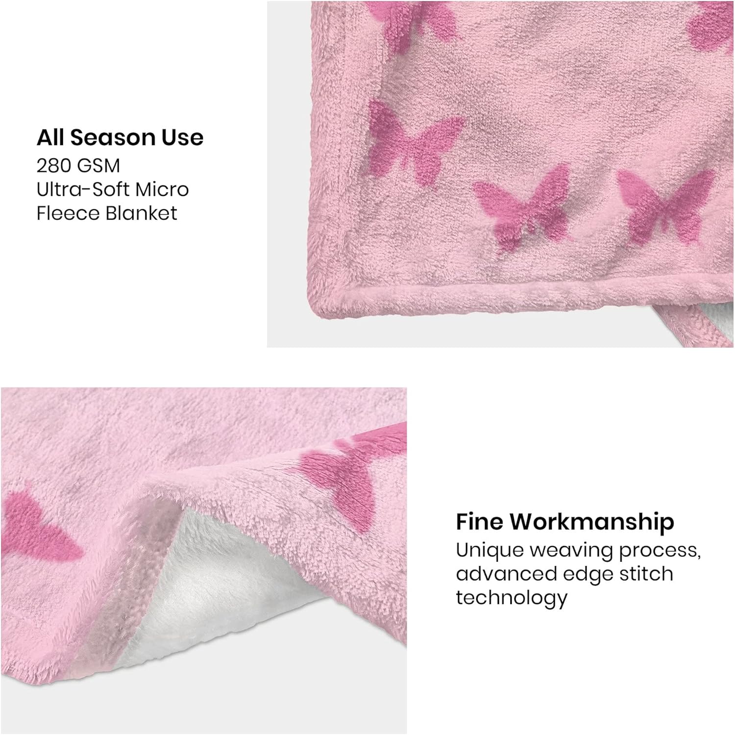 Quilazy Granddaughter Gifts from Grandma Blanket, Gift for Granddaughter, Christmas/Valentines/Mothers Day/Graduation/Birthday Gifts for Granddaughters Girls, to My Granddaughters Blanket 60" X 50" - Image 7