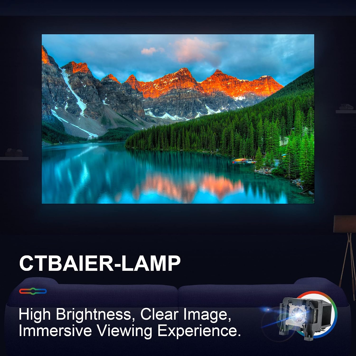CTBAIER for EPSON ELPLP89 powerLite Home Cinema 5040ub 5040ube 5050ub 5050ube 4010 4000 pro Cinema 4050 6040ub 6050ub eh-tw7300 tw8300 tw8300w tw9300 tw9300w V13H010L89 Replacement Projector Lamp Bulb