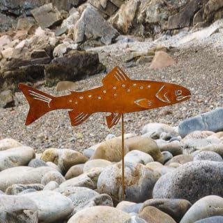 Rainbow Trout Decorative Garden Stake