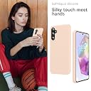 YATWIN Silicone Back Case for Samsung Galaxy A35, Soft-Touch Phone Back Cover for Samsung Galaxy A35 - Link Pink gallery image
