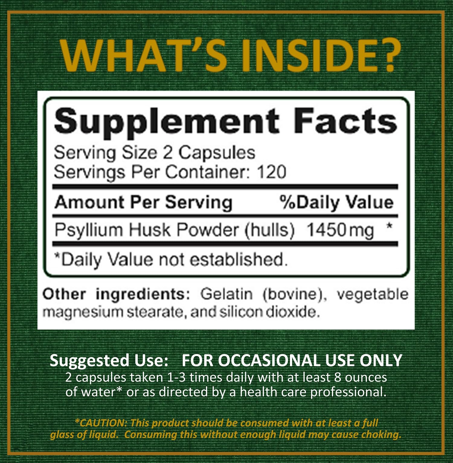 Potent Garden Psyllium Husk Capsules All Natural & Powerful Soluble Dietary Fiber Supplement Helps Support Regularity & Digestion, 240 Caps — Amazon image 8