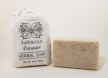Greenwich Bay Trading Company Herbal Collection 6.4oz Soap in Cloth Sack Tobacco Flower